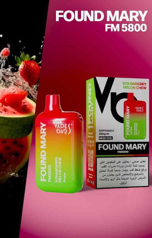 VAPES BARS Found Mary Disposable FM5800 20mg 5800 Puffs Rechargeable Vape in Dubai, UAE - Image 3