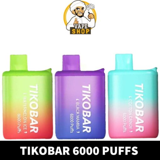 Tikobar 6000 Puffs Disposable Vape Rechargeable Buy in UAE Dubai