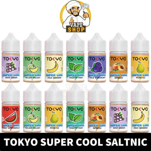 TOKYO Super Cool Salt Nicotine 30ml Vape Juice 30mg 50mg E-Liquid in Dubai, UAE - Image 2