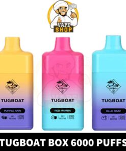 Tugboat Box 2% & 5% nicotine 6000 Puffs Rechargeable Disposable Vape