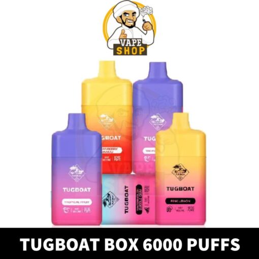 Tugboat Box 2% & 5% nicotine 6000 Puffs Rechargeable Disposable Vape - Image 4