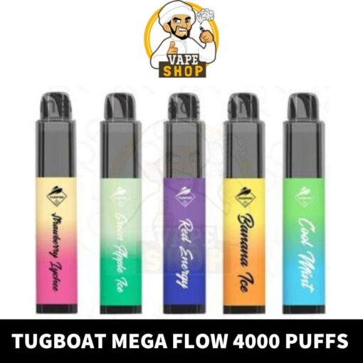 New Tugboat Mega Flow Disposable Vape 4000Puffs Buy in UAE Dubai