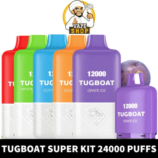 TUGBOAT SUPER KIT 24000 PUFFS 5% NICOTINE DISPOSABLE VAPE