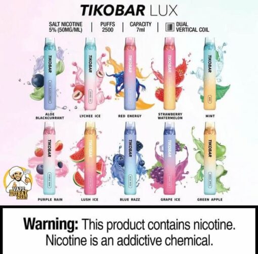 Tikobar Lux Disposable 2500 Puffs 5% Buy in Dubai UAE Shop - Image 4