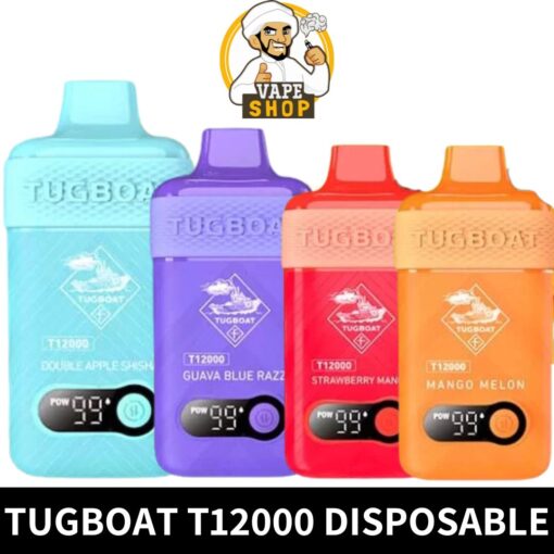 Tugboat T12000 Disposable 12000 Puffs 50Mg Rechargeable Vape In Dubai, UAE