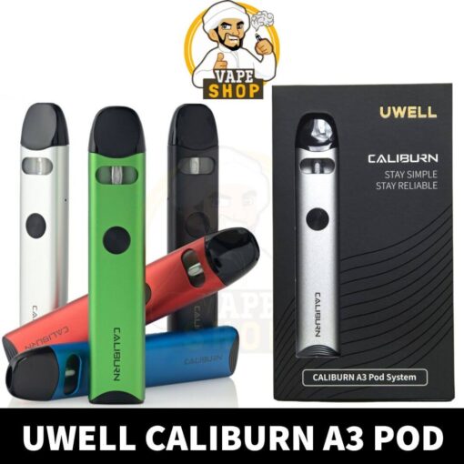 Uwell Caliburn A3 Pod System Rechargeable Vape Buy in UAE Dubai Shop
