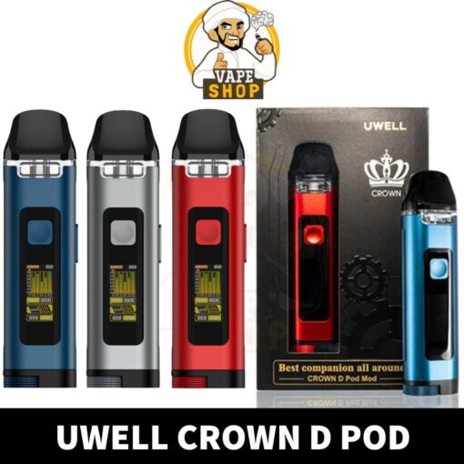 Uwell Crown D Pod Mod Kit System 1100mah 3ml In UAE Dubai