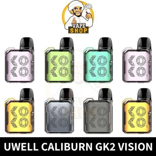 Uwell Caliburn GK2 Vision device 18W 690mAh Pod System in Dubai, UAE - Image 2