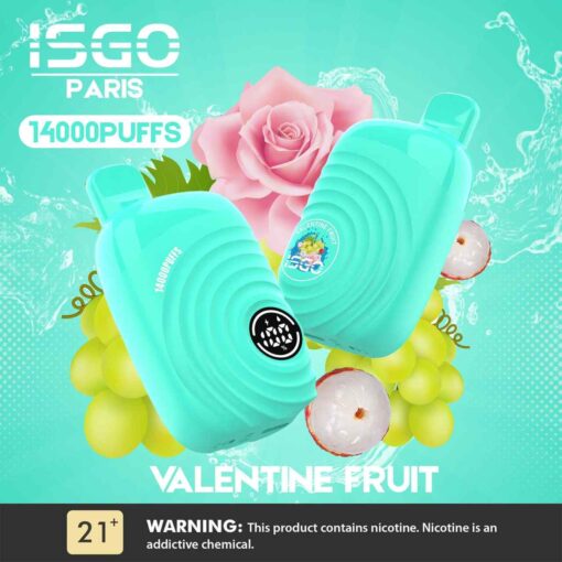 ISGO Paris 2% nicotine Disposable 14000 Puffs Rechargeable Vape in Dubai, UAE - Image 2