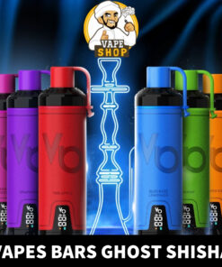VAPES BARS Ghost Shisha 15000 Puffs 5MG Nicotine Disposable Vape in Dubai