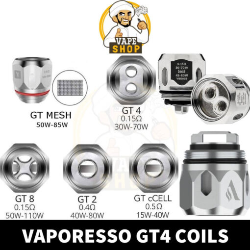 VAPORESSO GT-4 CORE COILS for NRG Tank