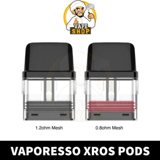 Vaporesso Xros Replacement Pods 2ml pack of 2 pcs with 0.8ohm 1.2ohm