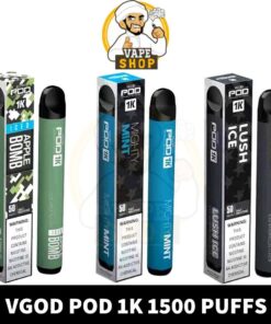 Vgod Pod 1k 1500 Puffs Disposable Vape In UAE