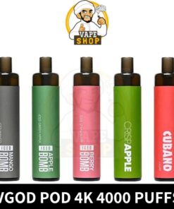 Vgod Pod 4k 4000 Puffs 20MG & 50MG Disposable Vape In UAE