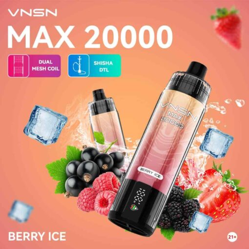 VNSN Max Shisha 20000 Puffs 50MG Disposable Vape in Dubai - Image 14