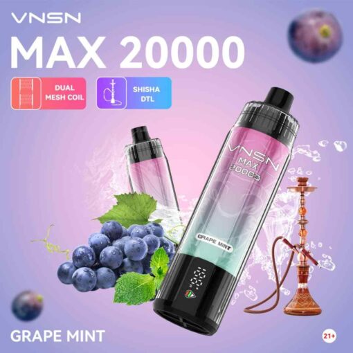VNSN Max Shisha 20000 Puffs 50MG Disposable Vape in Dubai - Image 10