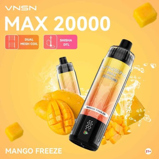VNSN Max Shisha 20000 Puffs 50MG Disposable Vape in Dubai - Image 7