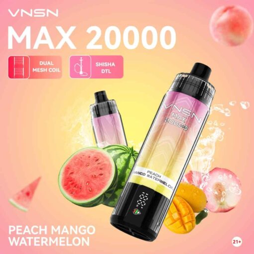 VNSN Max Shisha 20000 Puffs 50MG Disposable Vape in Dubai - Image 5