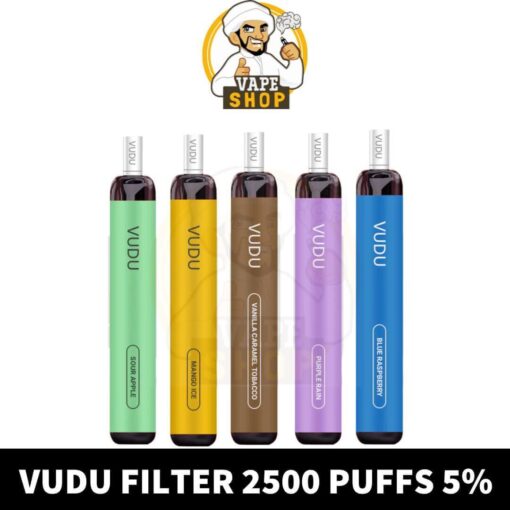 VUDU Filter 2500 Puffs 5% Disposable Buy in UAE Dubai Vape Shop - Image 3