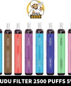 VUDU Filter 2500 Puffs 5% Disposable Buy in UAE Dubai Vape Shop