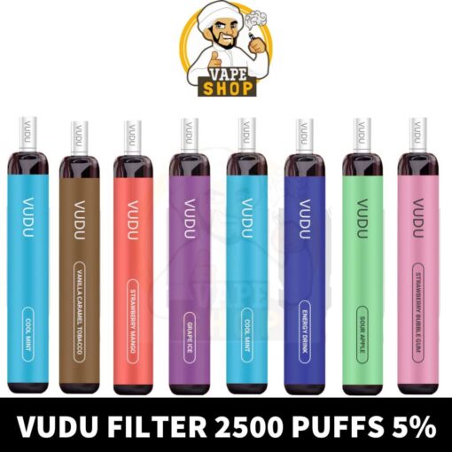 VUDU Filter 2500 Puffs 5% Disposable Buy in UAE Dubai Vape Shop