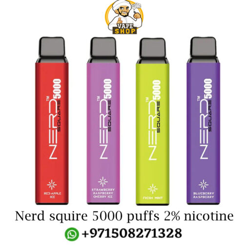 Nerd squire 5000 puffs 2% nicotine vape in dubai uae - Image 3