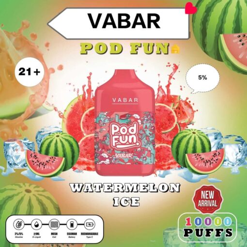 VABAR Pod Fun Disposable 10000 Puffs Rechargeable Vape in Dubai, UAE - Image 18
