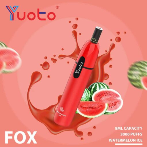 YUOTO Fox Disposable 5% 3000 Puffs Rechargeable Vape in Dubai, UAE - Image 5