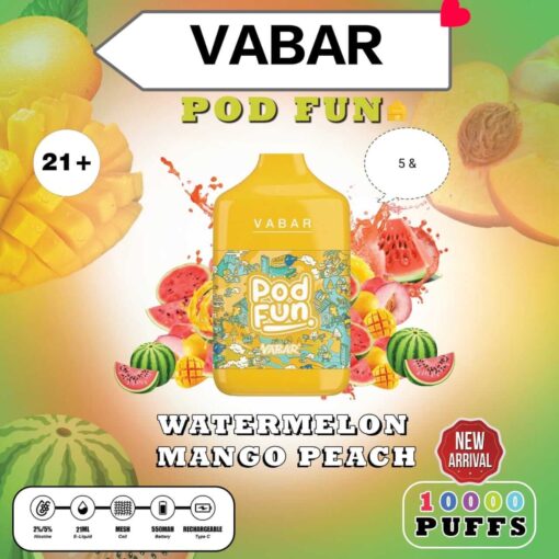 VABAR Pod Fun Disposable 10000 Puffs Rechargeable Vape in Dubai, UAE - Image 17