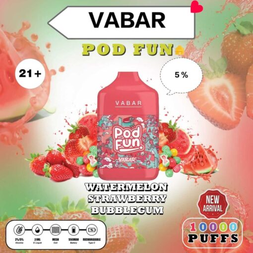 VABAR Pod Fun Disposable 10000 Puffs Rechargeable Vape in Dubai, UAE - Image 16