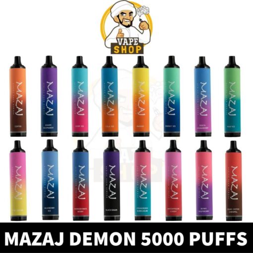 MAZAJ Demon 5000 Puffs Disposable Vape In Dubai Online Shop - Image 2