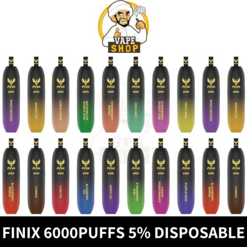 Finix 6000 Puffs 5% Nicotine Disposable Vape In Dubai, UAE - Image 2