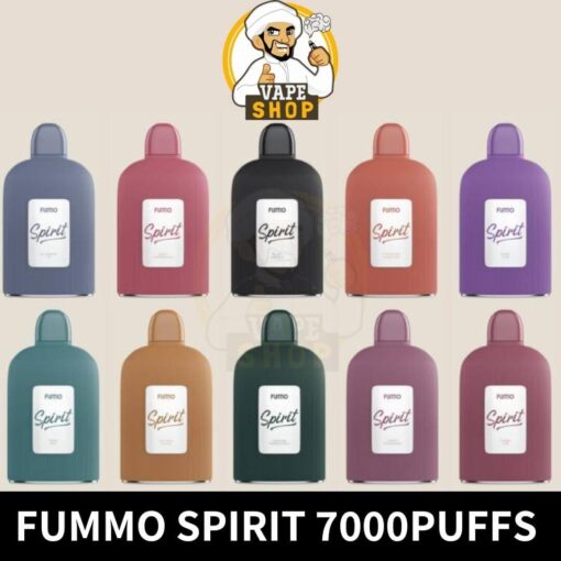 Fummo Spirit 2% Nicotine 7000 Puffs Rechargeable Disposable Vape in Dubai - Image 2