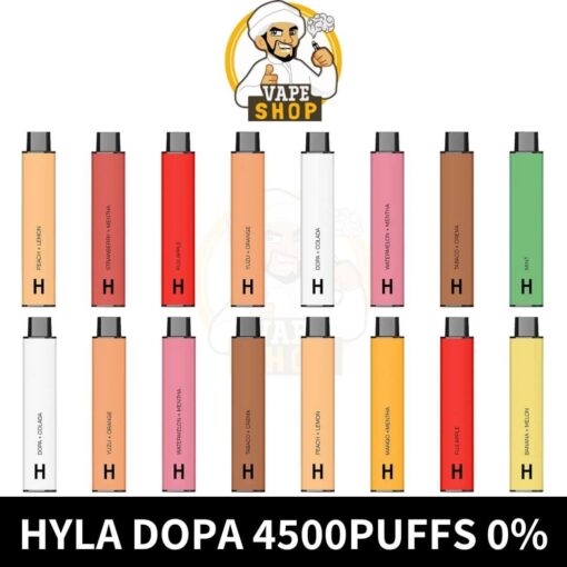 Hyla Dopa Disposable 4500 Puffs Nicotine Free Rechargeable Vape In Dubai - Image 2