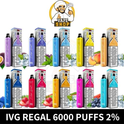 IVG Regal 6000 Puffs 2% Nicotine Disposable Vape in dubai - Image 2