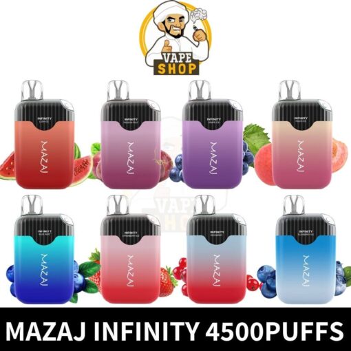 Mazaj Infinity Disposable 4500Puffs 5% Rechargeable Vape in Dubai - Image 2