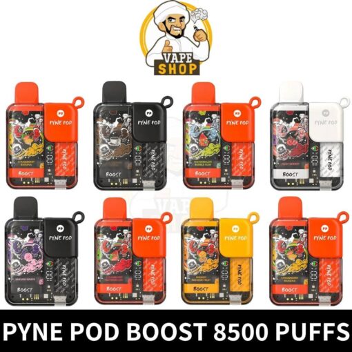 Pyne Pod Boost 8500 Puffs 5% Nicotine Rechargeable Vape in Dubai - Image 2