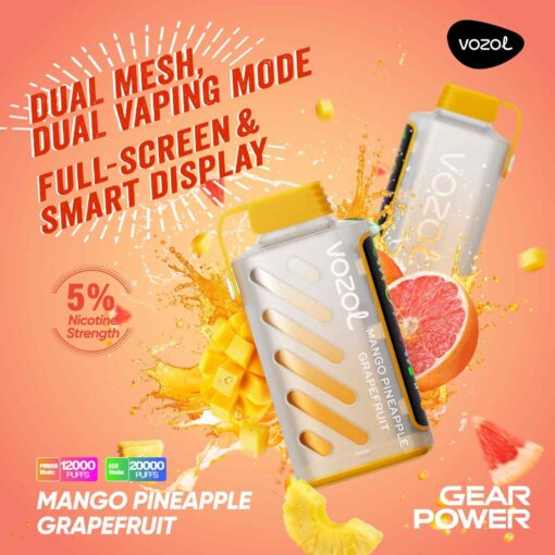VOZOL Gear Power 20000 Puffs 50mg Dual Mode Disposable Vape - Image 10