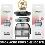 SMOK Acro Pods 2ml 0.8ohm MESH, 0.6 DC MTL Replacement Pods in Dubai, UAE - 3 PCS Per Pack - Image 3