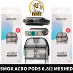SMOK Acro Pods 2ml 0.8ohm MESH, 0.6 DC MTL Replacement Pods in Dubai, UAE - 3 PCS Per Pack - Image 2