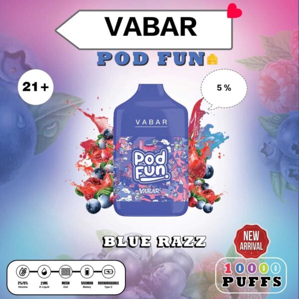 VABAR Pod Fun Disposable 10000 Puffs Rechargeable Vape in Dubai, UAE - Image 13