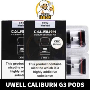 UWELL Caliburn G3/G3 pro/G3 eco/G3 lite/GK3 Pods 2.5ml Replacement Pod Cartridge in Dubai, UAE