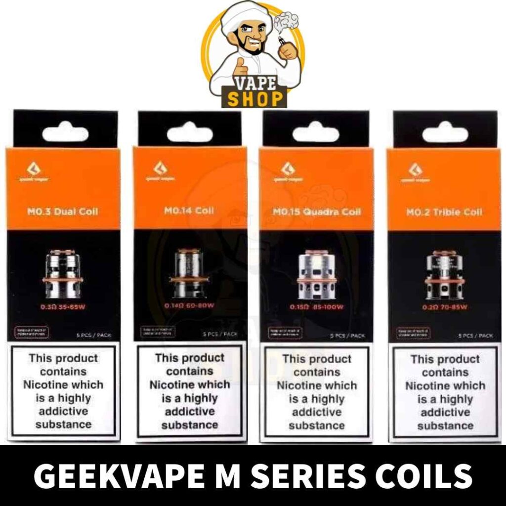 GeekVape M Series Coils resistance options in Dubai