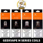GEEKVAPE M Series Coils in Dubai, UAE ● 0.2ohm Trible Coil ● 0.3ohm Dual Coil ● 0.14ohm Single Coil ● 1.5ohm Quadra Coils