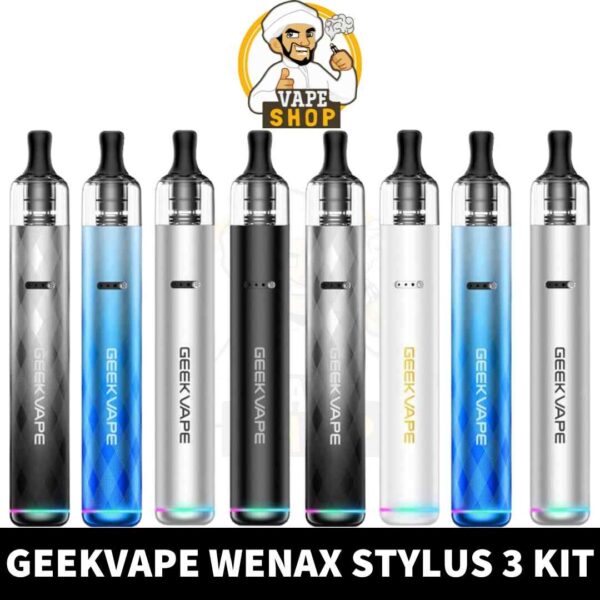 GEEKVAPE Wenax S3 ( Stylus 3 ) Kit 1100mAh Pod System 18W Vape Kit Starter Kit in Dubai, UAE - Image 1