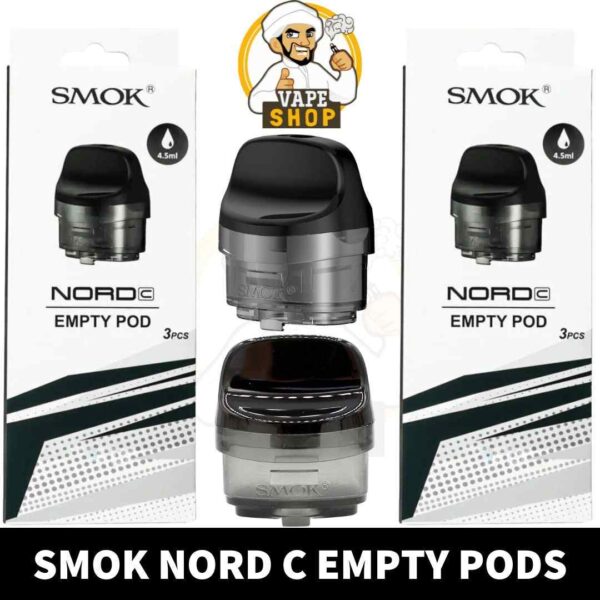 SMOK Nord C Empty Pods 4.5ml Pod Cartridge in Dubai, UAE - 3 PCS Per Pack - Image 1