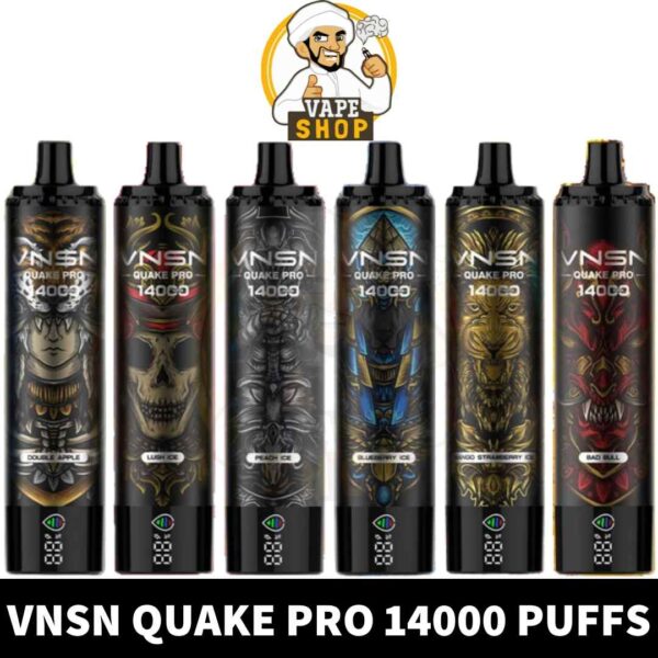 VNSN Quake Pro Disposable 50mg 14000 Puffs Rechargeable Vape in Dubai, UAE - Image 1
