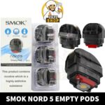 SMOK Nord 5 Pods Empty Pods for 80W in Dubai, UAE - 3PCS Per Pack