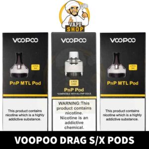 VOOPOO Drag X/S Pods 4.5ml PnP & PnP MTL Replacement Pods in Dubai, UAE