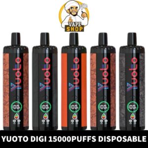 YUOTO Digi Disposable 15000 Puffs Rechargeable Vape in Dubai, UAE
